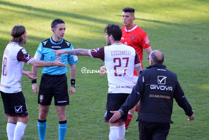 Aureliano per Salernitana-Perugia. Sarà l'arbitro bolognese a dirigere il match dell'Arechi. Con lui Grifo k.o. solo 2 volte su 12 gare
