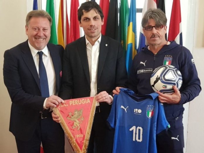 Presentato il match dell'Under 21 presso il Comune di Perugia. Il tecnico Evani: 