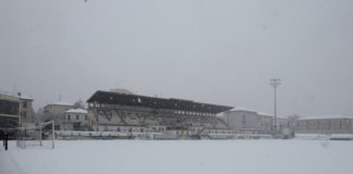 La Pro Vercelli dà l'ufficialità: partita rinviata. Le forti nevicate hanno di nuovo interamente coperto lo stadio "Piola"
