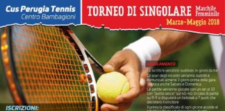 ennis, Cus Perugia: al via il torneo singolare