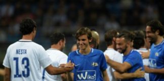 "Notte del maestro": tanti campioni 'griffati' Perugia. Alla partita d'addio al calcio di Pirlo presenti anche Nesta e Diamanti oltre a vari ex Grifoni