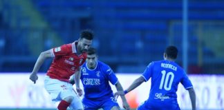 Di Carmine non perde il vizio, la difesa vacilla con la capolista. Il bomber firma il gol numero 22 e va vicino alla doppietta, Belmonte e la retroguardia fanno fatica