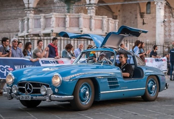 La Mille Miglia torna a transitare a Perugia. La presentazione dell'evento questa mattina presso la Sala Rossa di Palazzo dei Priori