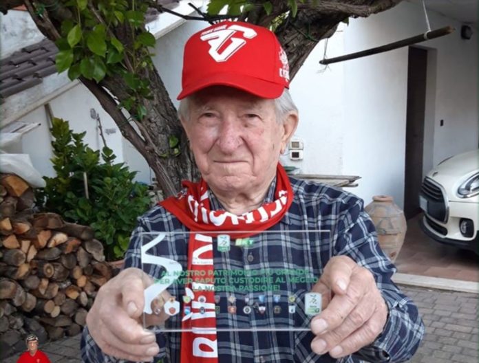 La Serie B premia il tifoso 90enne Francesco. L'iniziativa del campionato cadetto 