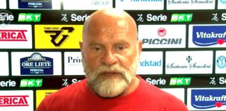 Cosmi: "Non penso ai premi, siamo pronti". Il tecnico del Grifo: "Per Falcinelli solo dolore, va valutato. Sarà un Ascoli arrabbiato"