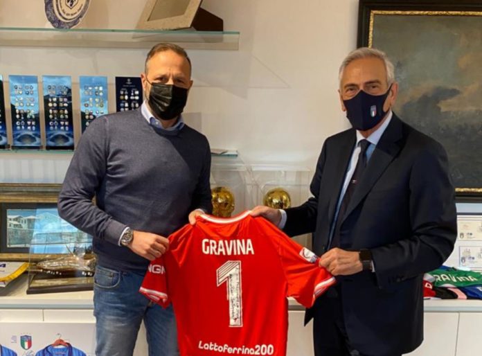 Perugia Calcio: incontri istituzionali per Santopadre. Il massimo dirigente del Grifo ha ricevuto il vicepresidente vicario della Lega Pro e ha fatto visita al numero uno della Figc Gravina 