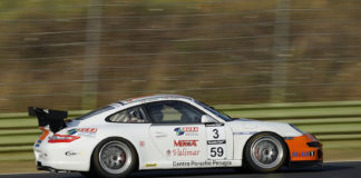 Porsche GT: i perugini a punti a Vallelunga. Buone le prove di Regni e Patumi nel circuito romano 