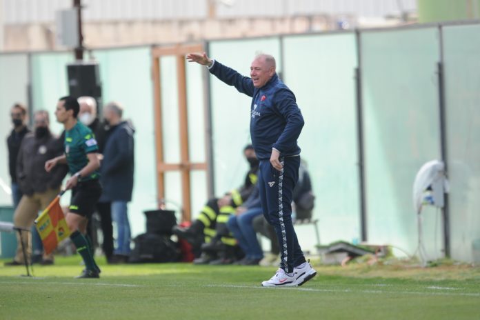 Il tecnico del Perugia dopo il successo in casa della Reggina: 