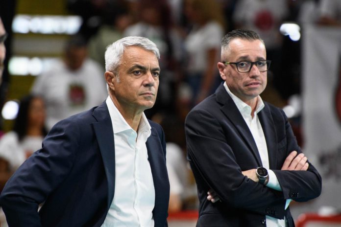 Il tecnico della Sir dopo il successo all'esordio con Monza: 