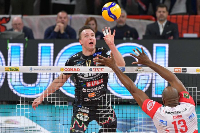 L'ucraino della Sir dopo la vittoria su Piacenza: 