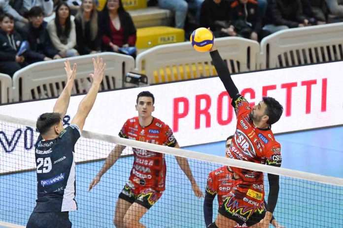 Primi due set a senso unico, poi i pontini ci provano ma Perugia chiude subito